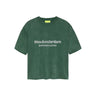T-SHIRT HOMME WORKED LOGO VERT / BLANC VERT / BLANC