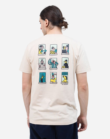 T-SHIRT HOMME BUILDING CREME CREME