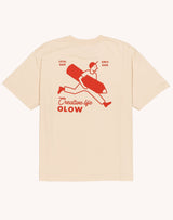 T-SHIRT HOMME CREATIVE STUDIO CREME CREME