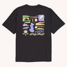 T-SHIRT HOMME ELSEWHERE NOIR NOIR