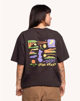 T-SHIRT HOMME ELSEWHERE NOIR NOIR