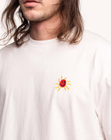 T-SHIRT HOMME HAPPY FLOWER ECRU ECRU