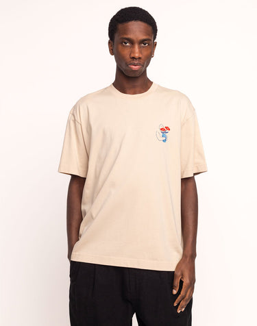 T-SHIRT HOMME STRONG CREME CREME