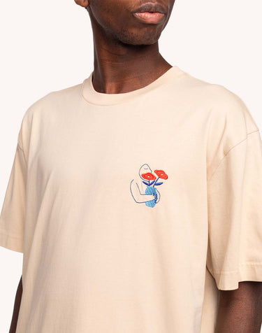 T-SHIRT HOMME STRONG CREME CREME