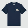 T-SHIRT HOMME BIARRITZ FLOWER MARINE MARINE