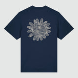 T-SHIRT HOMME BIARRITZ FLOWER MARINE MARINE