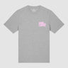T-SHIRT HOMME PINK FLOWER GRIS GRIS