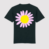 T-SHIRT HOMME PINK FLOWER NOIR NOIR