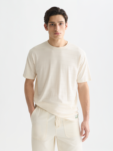T-SHIRT HOMME BEIGE BEIGE