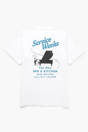 T-SHIRT HOMME BAR KITCHEN BLANC BLANC