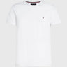 T-SHIRT HOMME CORE STRETCH SLIM C- BLANC BLANC