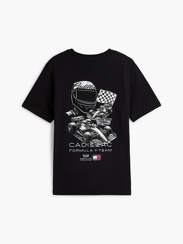 T-SHIRT HOMME RACING GRAP NOIR NOIR