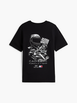 T-SHIRT HOMME RACING GRAP NOIR NOIR