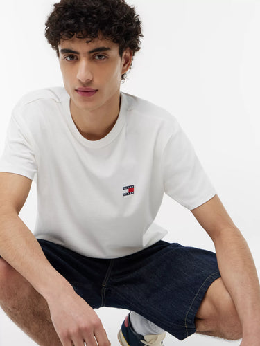 T-SHIRT HOMME REG BADGE TEE EX ECRU ECRU