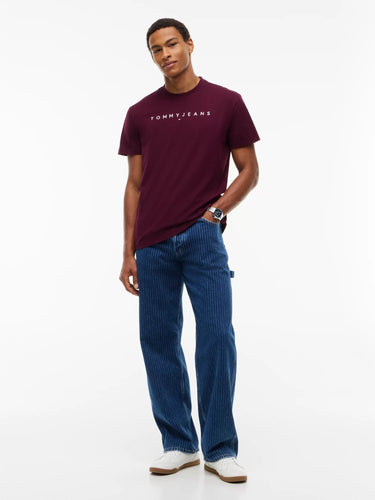 T-SHIRT HOMME REG LINEAR LOGO CALYPSO BERRY CALYPSO BERRY