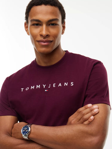 T-SHIRT HOMME REG LINEAR LOGO CALYPSO BERRY CALYPSO BERRY