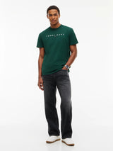 T-SHIRT HOMME REG LINEAR LOGO VERT VERT
