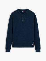 T-SHIRT HOMME REG WASHED WAFFL MARINE MARINE