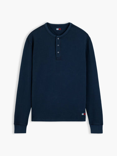 T-SHIRT HOMME REG WASHED WAFFL MARINE MARINE