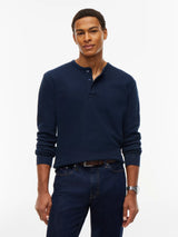 T-SHIRT HOMME REG WASHED WAFFL MARINE MARINE