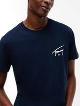 T-SHIRT HOMME SLIM SIGNATURE C MARINE MARINE