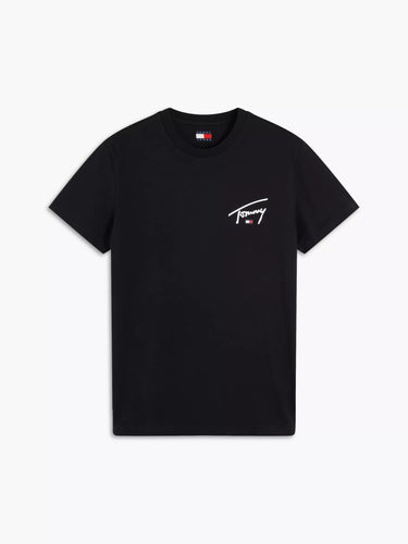 T-SHIRT HOMME SLIM SIGNATURE C NOIR NOIR