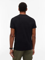 T-SHIRT HOMME SLIM SIGNATURE C NOIR NOIR