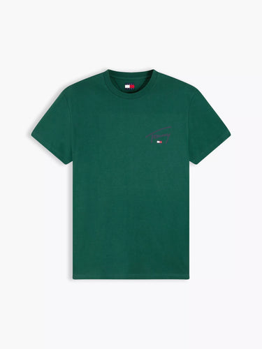 T-SHIRT HOMME SLIM SIGNATURE C VERT VERT