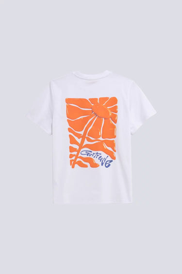 T-SHIRT MIXTE LEOLINA DAISY BLANC BLANC