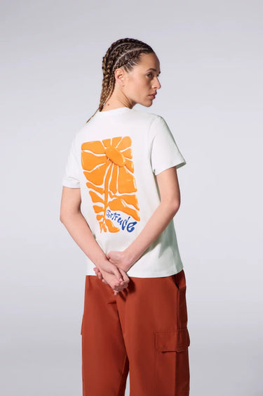 T-SHIRT MIXTE LEOLINA DAISY BLANC BLANC
