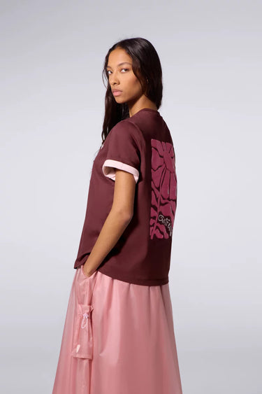 T-SHIRT MIXTE LEOLINA DAISY BORDEAUX BORDEAUX