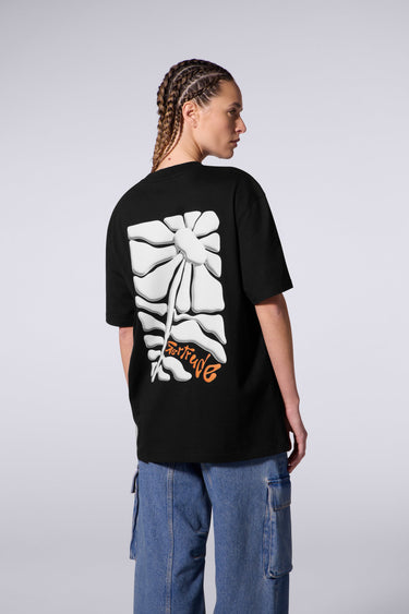 T-SHIRT MIXTE LEONCE DAISY BLACK BLACK