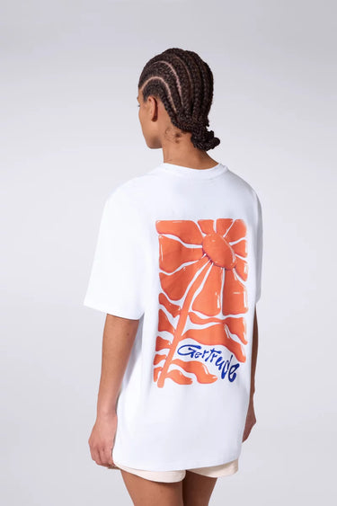 T-SHIRT MIXTE LEONCE DAISY BLANC BLANC