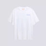 T-SHIRT MIXTE LEONCE GEOMETRY BLANC/SAPHIR BLANC/SAPHIR