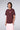 T-SHIRT MIXTE LEONCE LETTER BORDEAUX BORDEAUX