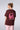 T-SHIRT MIXTE LEONCE LETTER BORDEAUX BORDEAUX