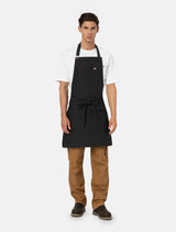 TABLIER HOMME BIB APRON NOIR NOIR