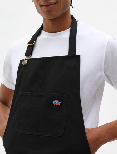 TABLIER HOMME BIB APRON NOIR NOIR