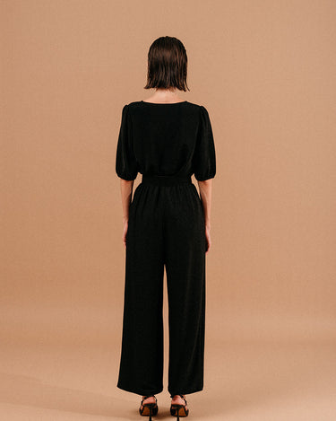 TOP FEMME LIVING NOIR NOIR