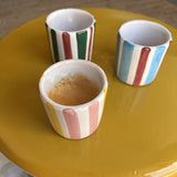 VAISSELLE MAISON RAYURE ROSE / OCRE ROSE / OCRE