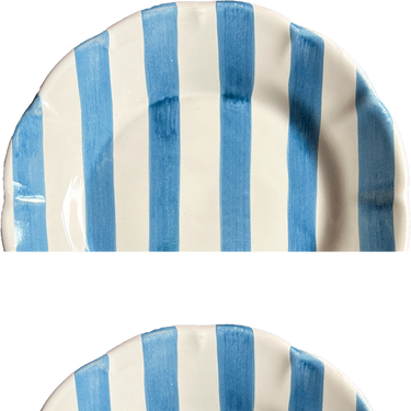 VAISSELLE MAISON RAYURE TURQUOISE TURQUOISE