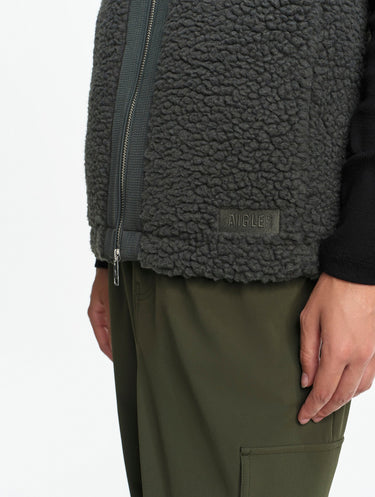 VESTE FEMME SHERPA KAKI KAKI