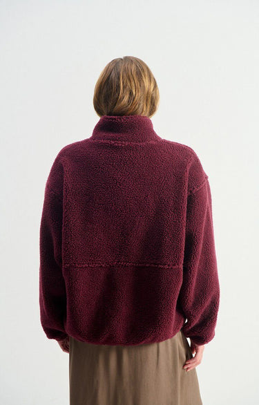 VESTE FEMME AMPLE ML BORDEAUX BORDEAUX