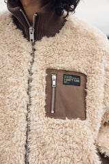 VESTE FEMME VEENA FUR ECRU ECRU