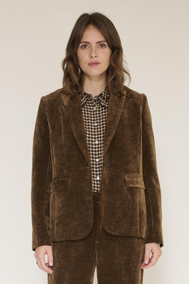 Veste MKT Studio Varda velours moka