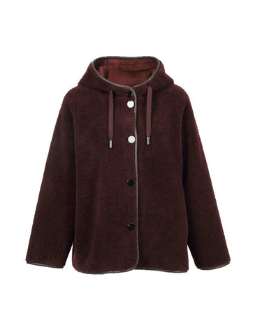 Veste Oakwood Sopra réversible à capuche porto – vue 1