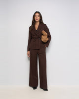 VESTE FEMME BLAZER MARRON MARRON