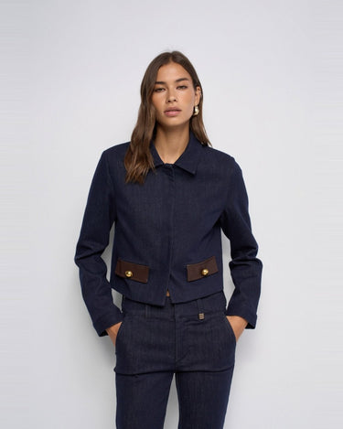 VESTE FEMME DENIM MARINE MARINE