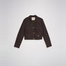 VESTE FEMME DENIM MARRON MARRON