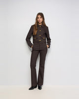 VESTE FEMME DENIM MARRON MARRON